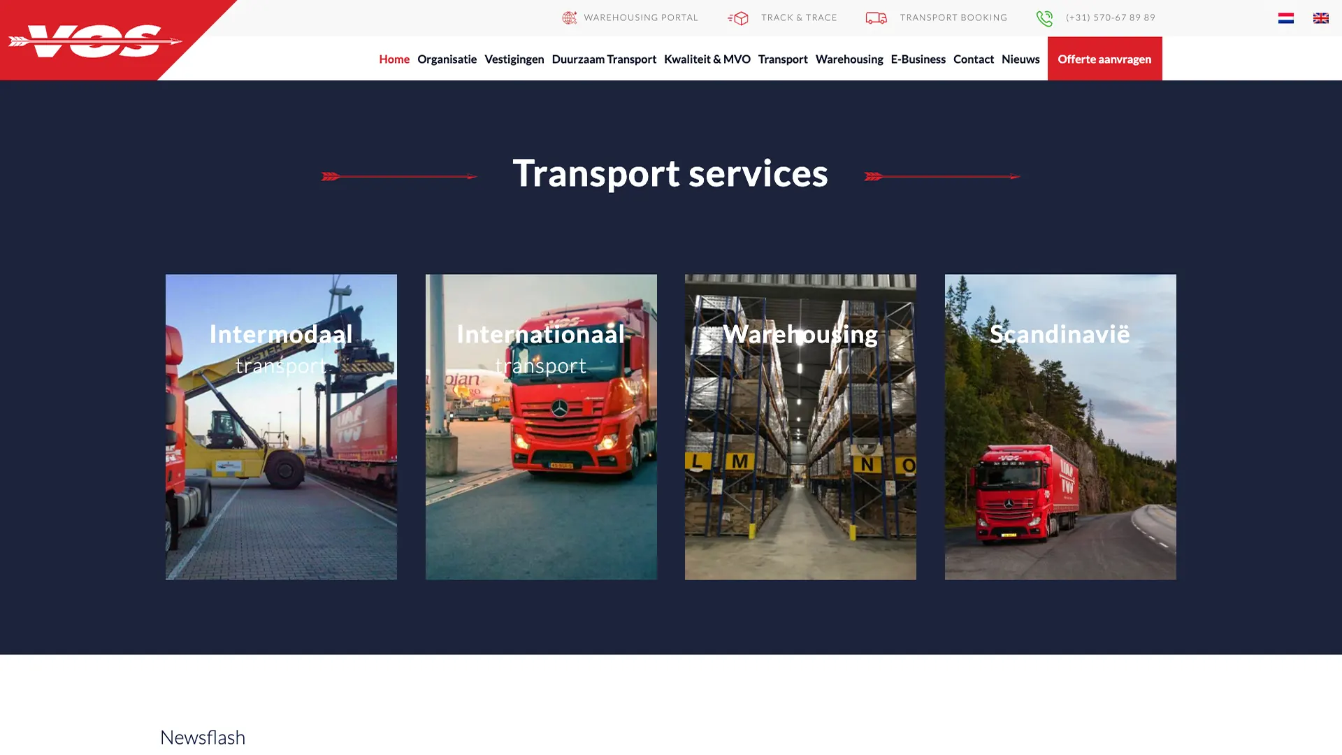 Website VOS Transport
