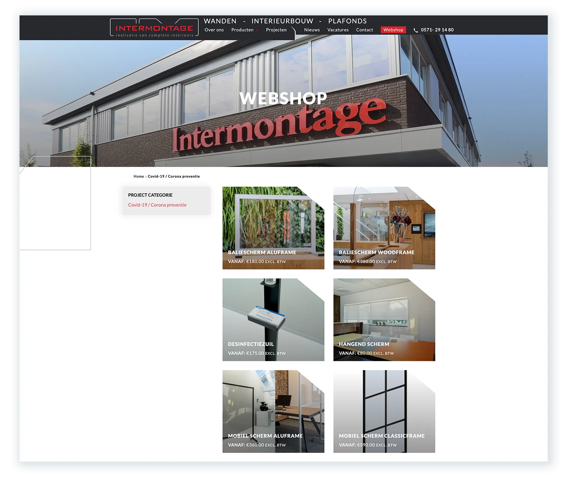 Intermontage webshop