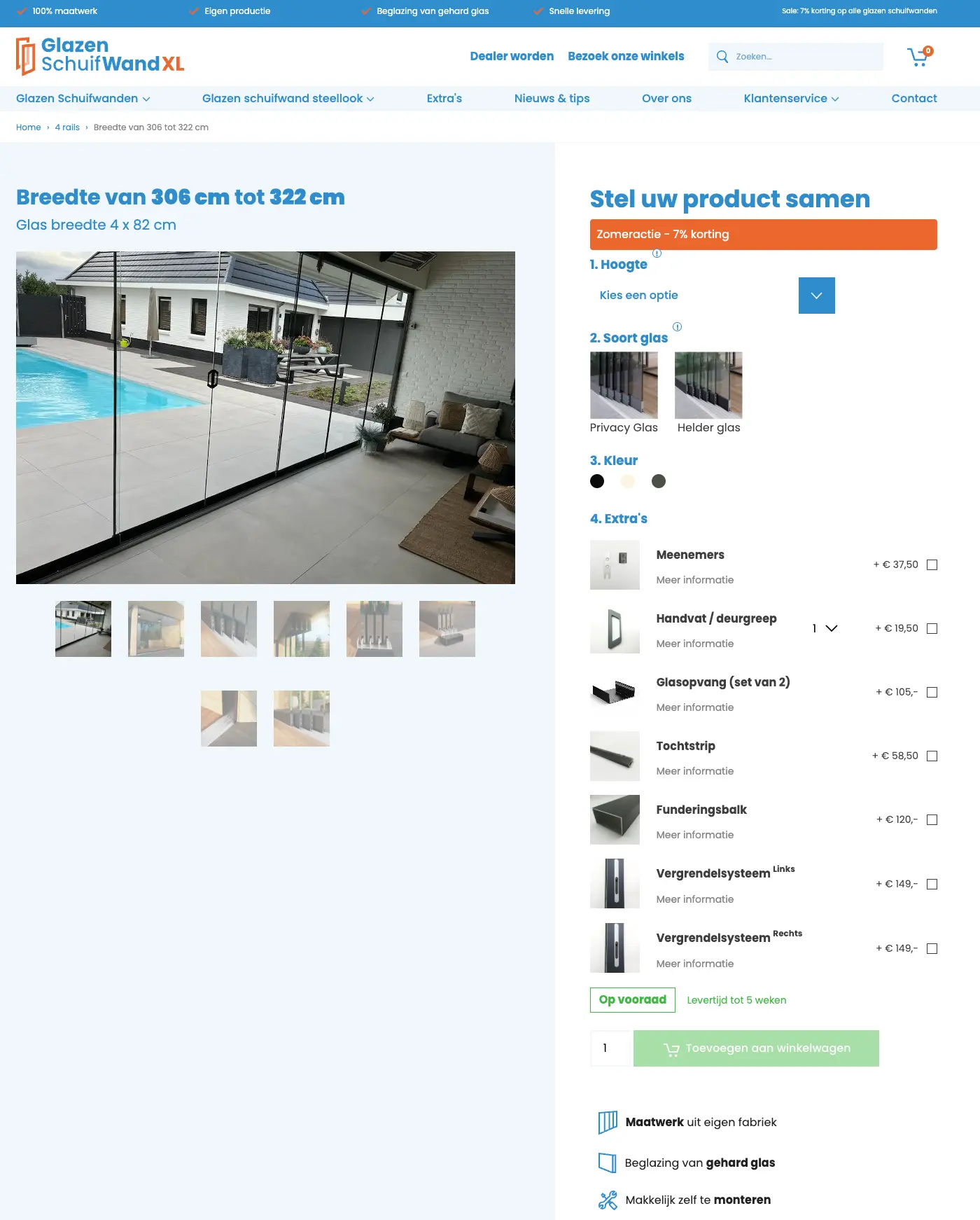 Case Glazenschuifwandxl Wemessage